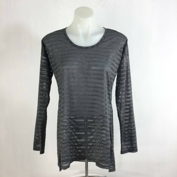 ExOfficio BugsAway Modena Long Sleeve Tunic Top Womens Black Heather Size XS NWT - Picture 1 of 10